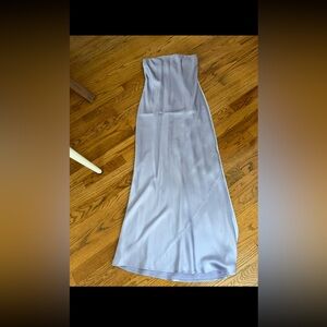 Elegant Strapless Lavender Gown